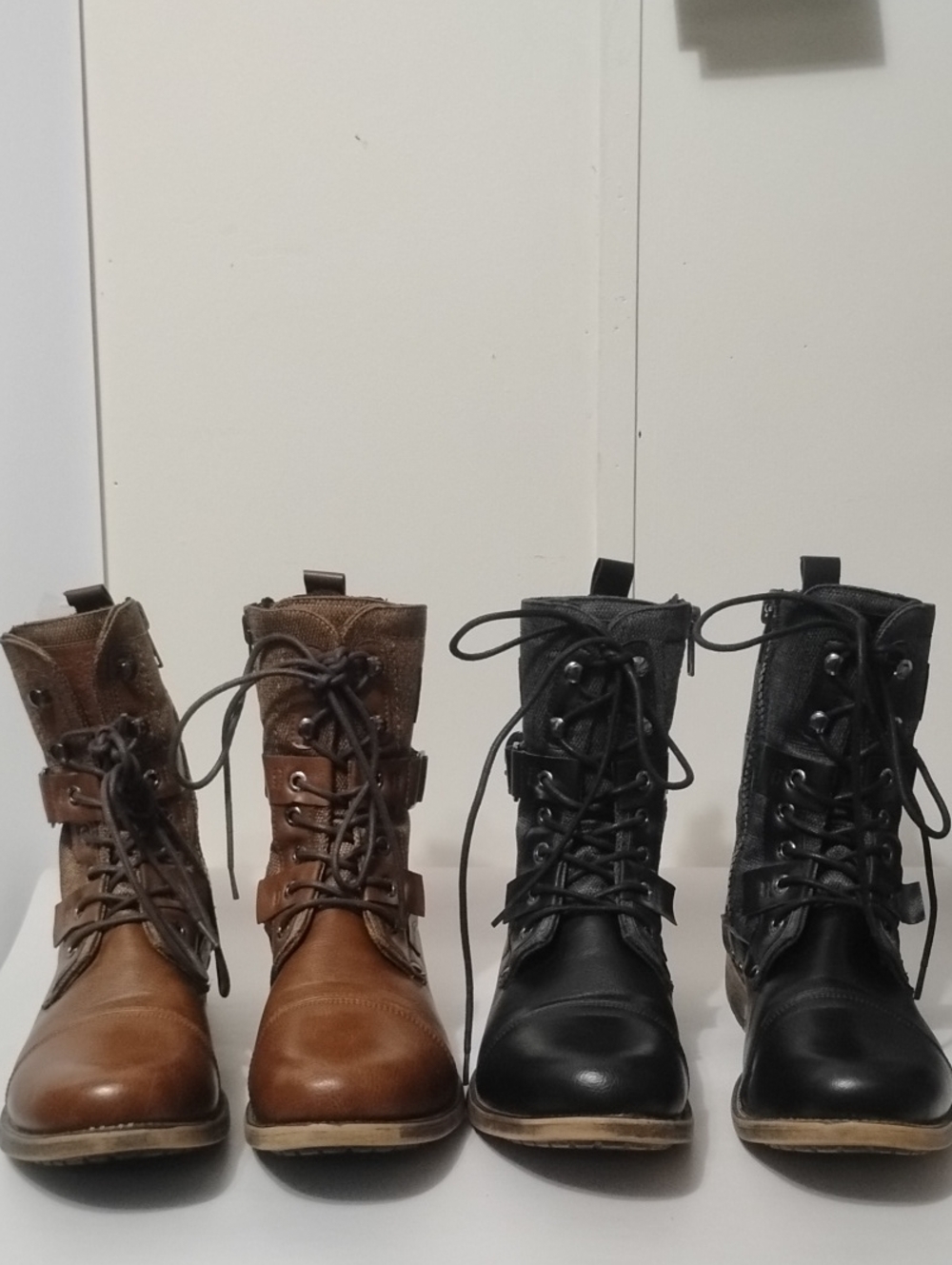 J75 By Jump Defense Deploy Men's 10 Lace-Up Combat Boots - Brown and Black